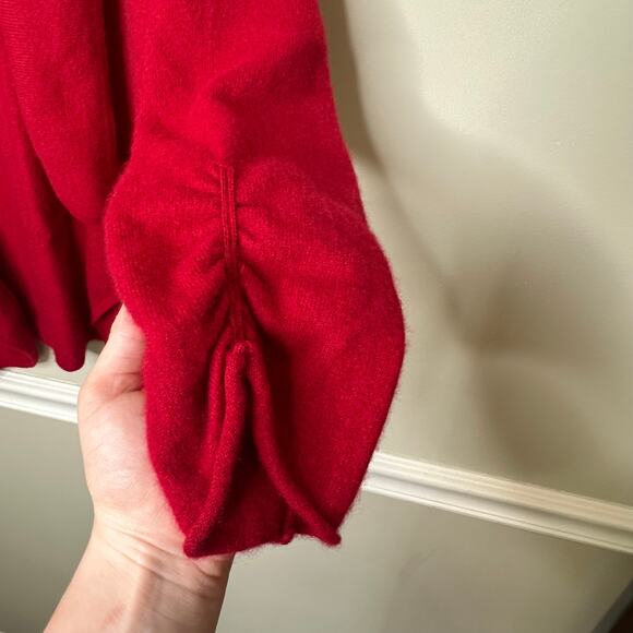 Chelsea & Theodore Red Cashmere Cardigan - Picture 5 of 5